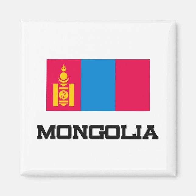 Íman Bandeira da Mongólia (Frente)