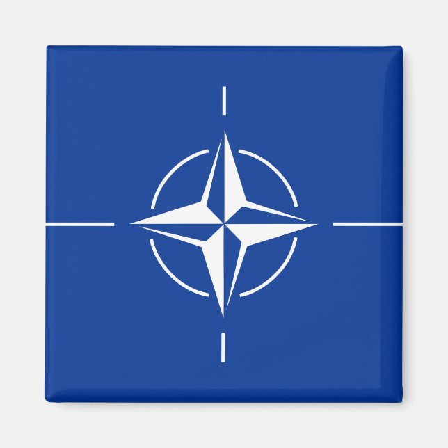 Íman bandeira da nato do Atlântico Norte Organização do (Frente)