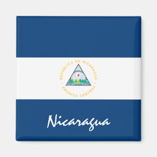 Íman Bandeira da Nicarágua e fãs desportivos/feriados