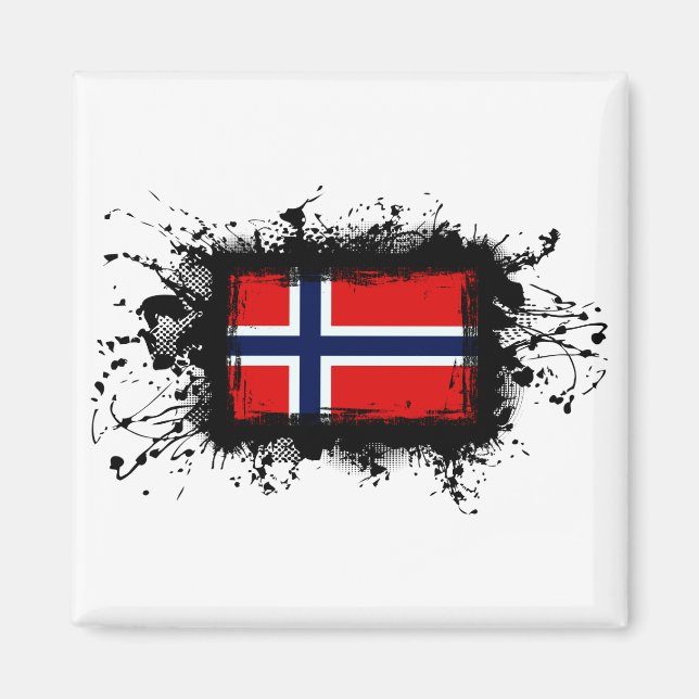 Íman Bandeira da Noruega (Frente)
