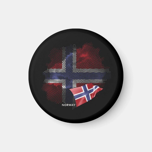 Íman bandeira da Noruega (Frente)
