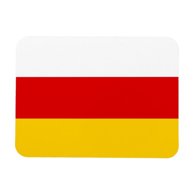 Íman Bandeira da Ossétia do Sul (Horizontal)