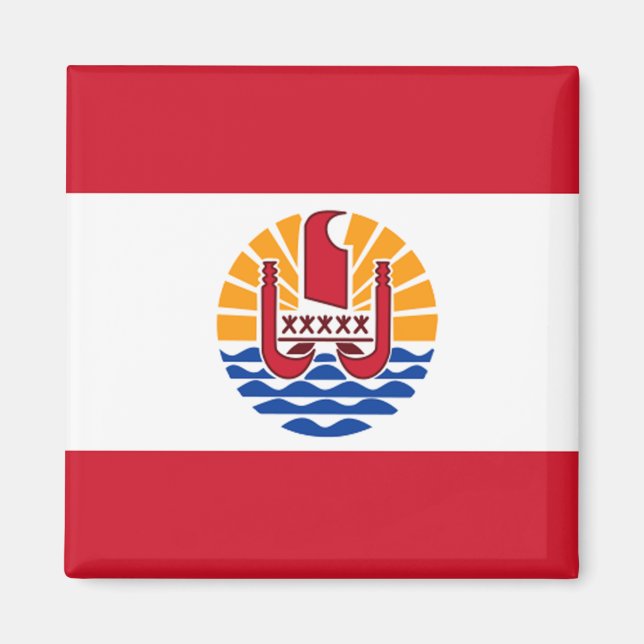 Íman Bandeira da Polinésia Francesa (Frente)