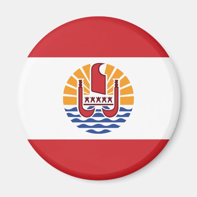 Íman Bandeira da Polinésia Francesa (Frente)