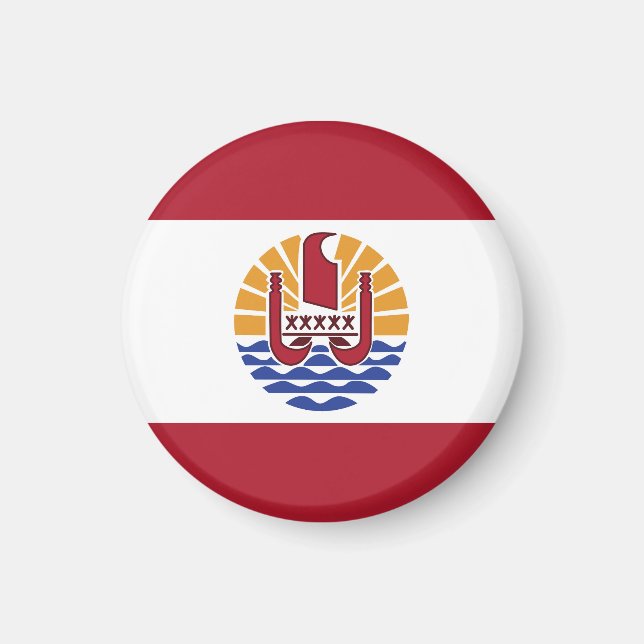 Íman bandeira da Polinésia Francesa (Frente)