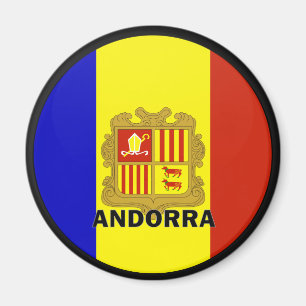 Íman Bandeira da qualidade de Andorra Roundel