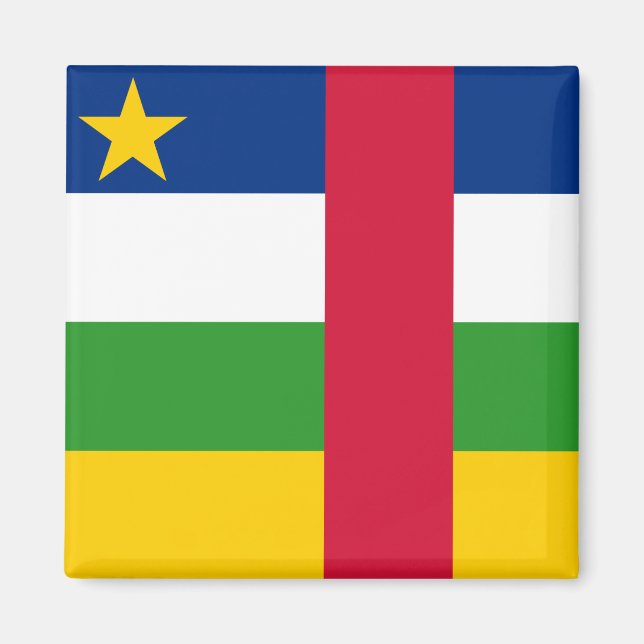 Íman Bandeira da República Centro-Africana (RCA) (Frente)