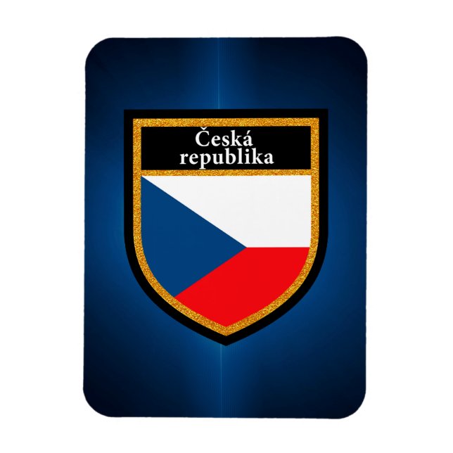 Íman Bandeira da República Checa (Vertical)