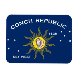 Íman Bandeira da República Conch Key West Flórida