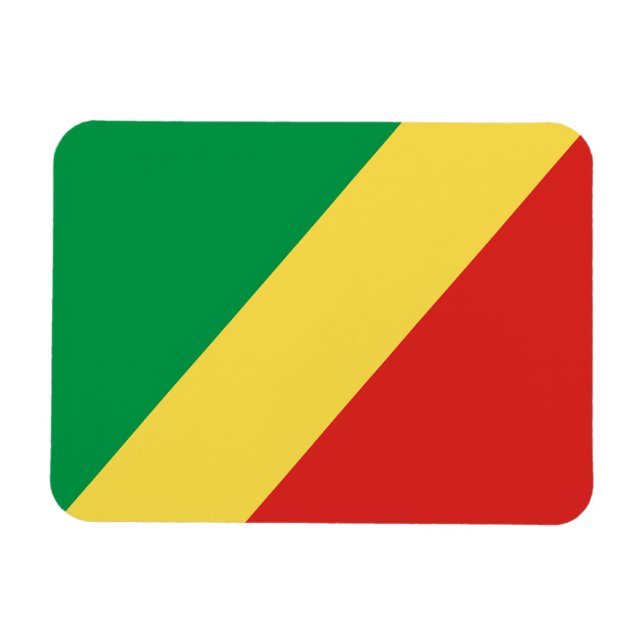 Íman Bandeira da República do Congo (Horizontal)