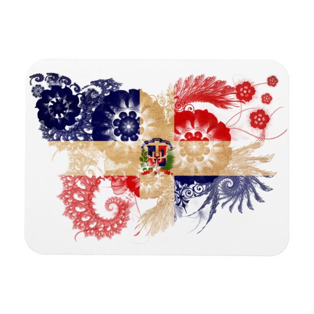 Íman Bandeira da República Dominicana (Horizontal)