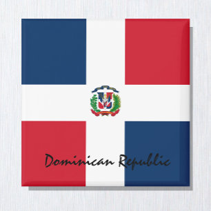 Íman Bandeira da República Dominicana e fãs desportiv