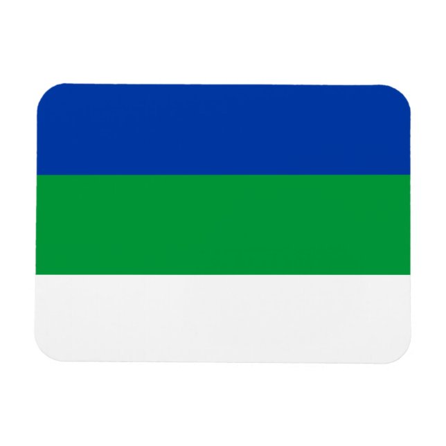 Íman Bandeira da República Komi (Horizontal)