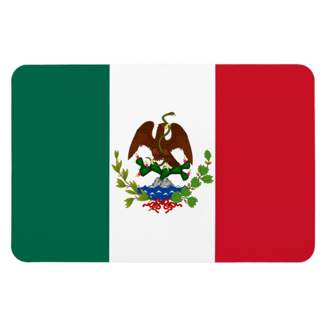 Íman Bandeira da República Mexicana: 1824-1835, Papais  (Horizontal)