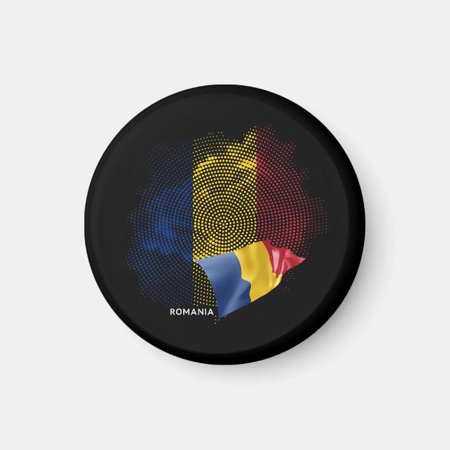 Íman bandeira da Romênia (Frente)