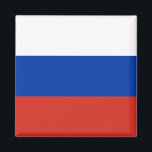 Íman Bandeira da Rússia<br><div class="desc">Imagem da Praça da Bandeira da Rússia. Você pode adicionar seu próprio texto ou gráficos clicando em "personalizar ainda mais"</div>