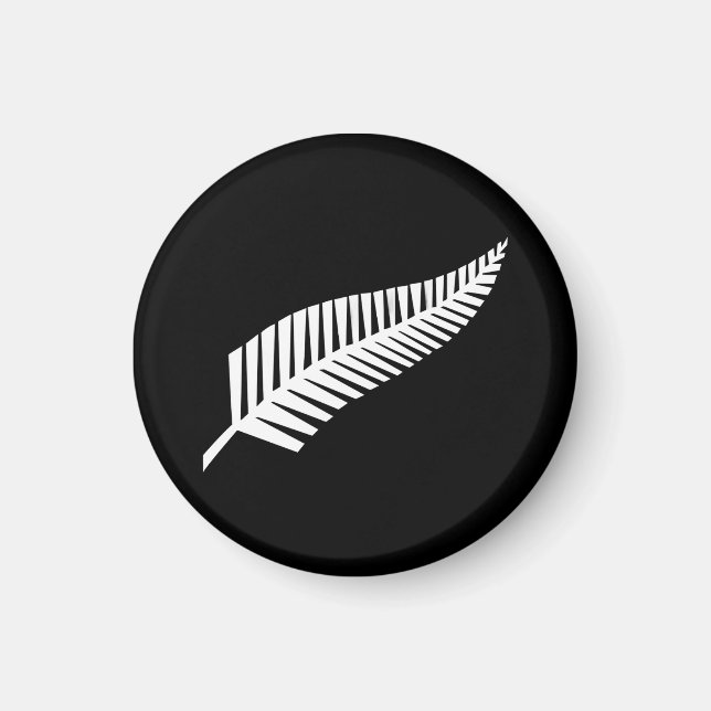 Íman bandeira da samambaia prateada (NZ) (Frente)