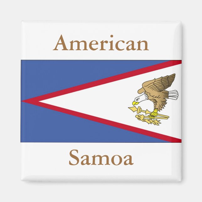 Íman Bandeira da Samoa Americana (Frente)