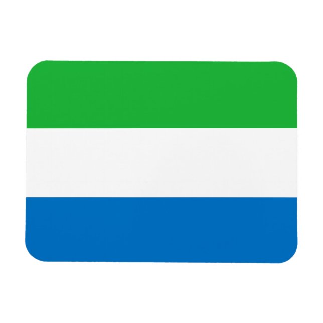 Íman Bandeira da Serra Leoa (Horizontal)
