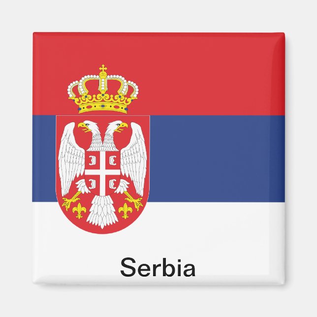 Íman Bandeira da Sérvia (Frente)