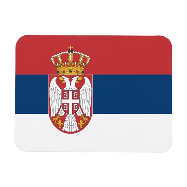 Íman Bandeira da Sérvia (Horizontal)