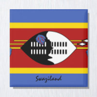 Bandeira da Suazilândia e fãs desportivos e de fér