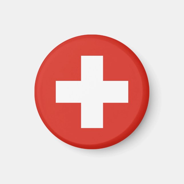 Íman bandeira da Suíça (Frente)