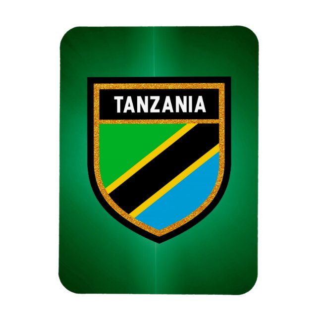 Íman Bandeira da Tanzânia (Vertical)