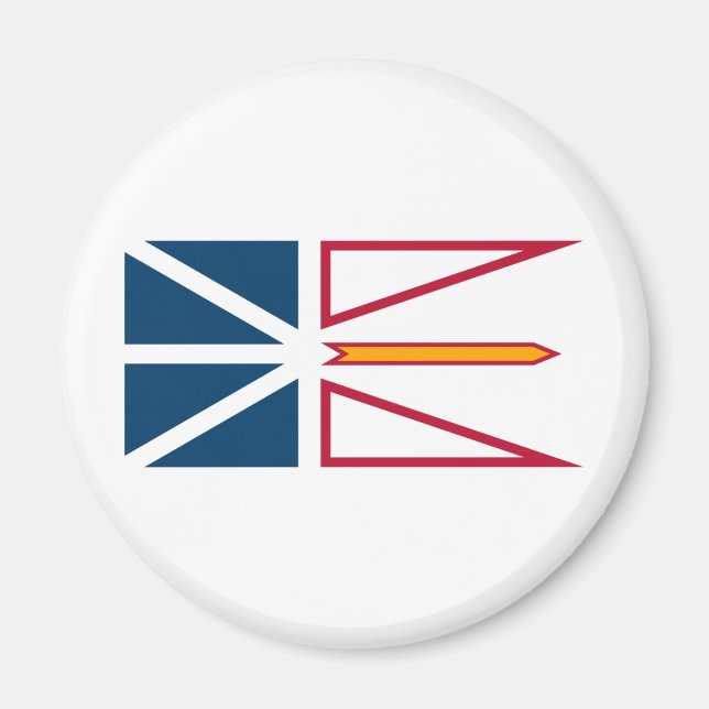 Íman Bandeira da Terra Nova e Labrador (Canadá) (Frente)
