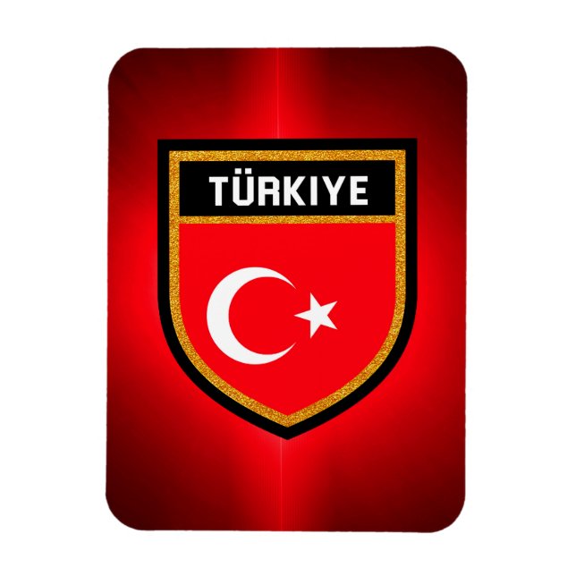 Íman Bandeira da Turquia (Vertical)