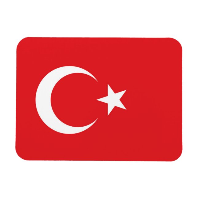 Íman Bandeira da Turquia (Horizontal)