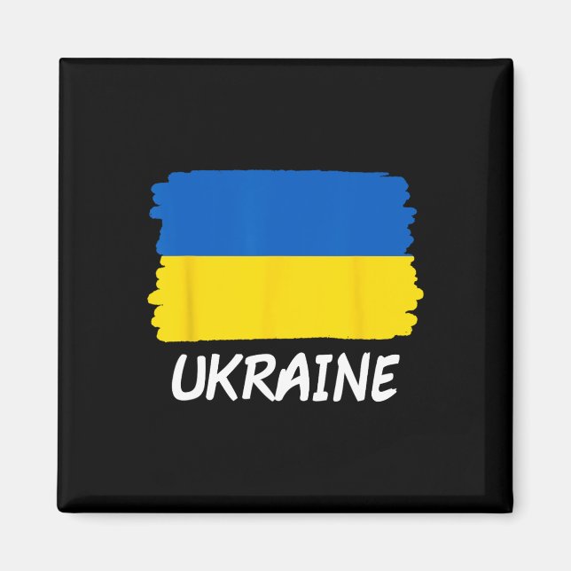 Íman Bandeira da Ucrânia  (Frente)