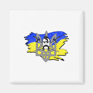 Íman Bandeira da Ucrânia Cossaco Guerreiro Ucraniano Tr