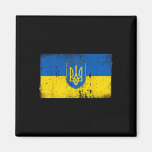 Íman Bandeira da Ucrânia Emblema Militar Vintage Ucrani
