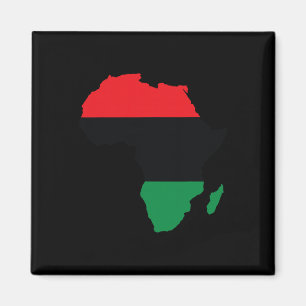 Íman Bandeira da União Pan-Africana Mapa Continente His