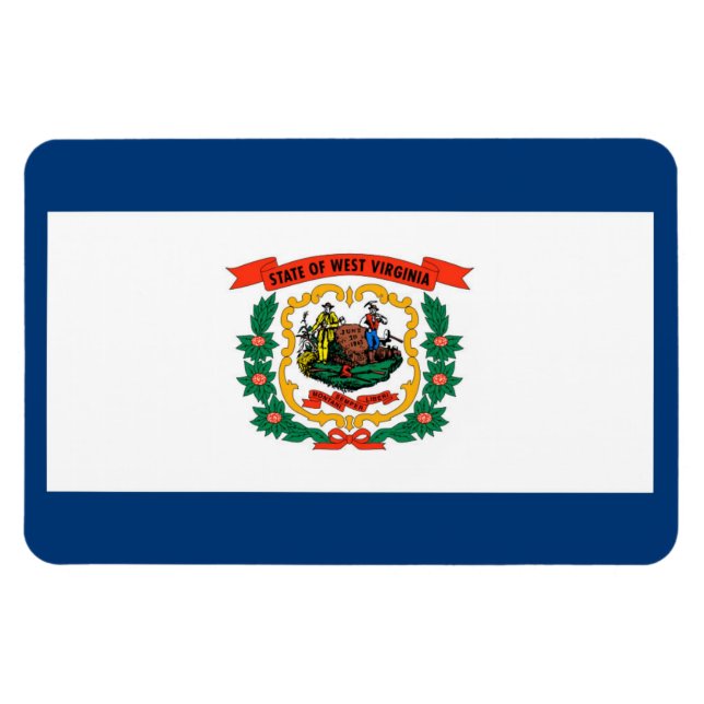 Íman bandeira da Virgínia Ocidental (Horizontal)