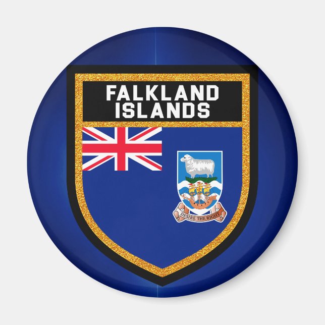 Íman Bandeira das Ilhas Falkland (Frente)