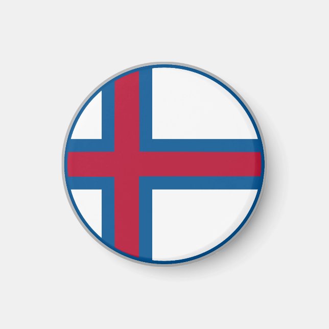 Íman Bandeira das Ilhas Faroé (Frente)