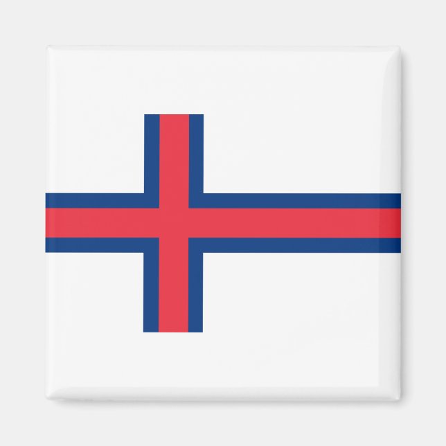 Íman Bandeira das Ilhas Faroé (Frente)