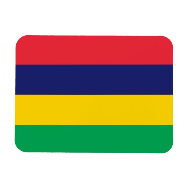 Íman Bandeira das Ilhas Maurícias (Horizontal)