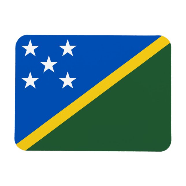Íman Bandeira das Ilhas Salomão (Horizontal)