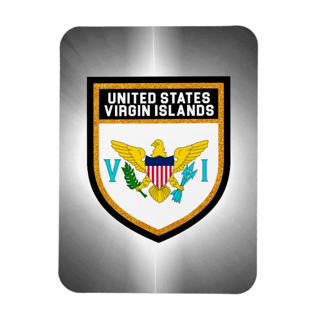 Íman Bandeira das Ilhas Virgens dos Estados Unidos (Vertical)