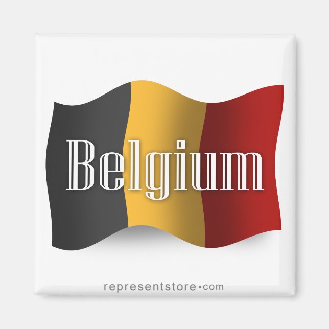 Íman Bandeira de acendimento na Bélgica (Frente)