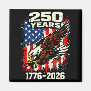 Íman Bandeira de águia patriótica 250º aniversário eua