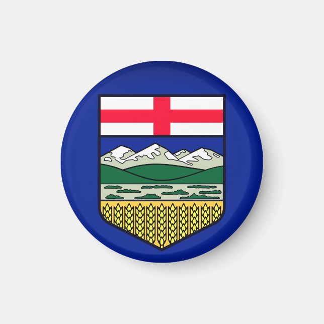 Íman Bandeira de Alberta - CANADÁ (Frente)