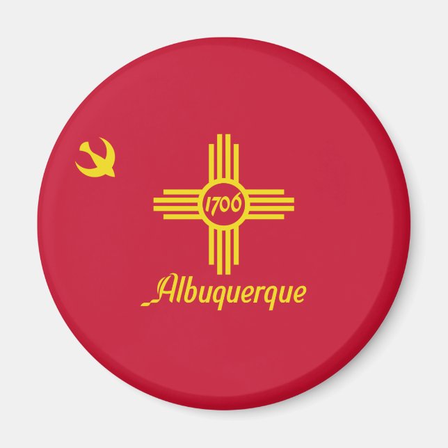 Íman Bandeira de Albuquerque (Novo México) (Frente)