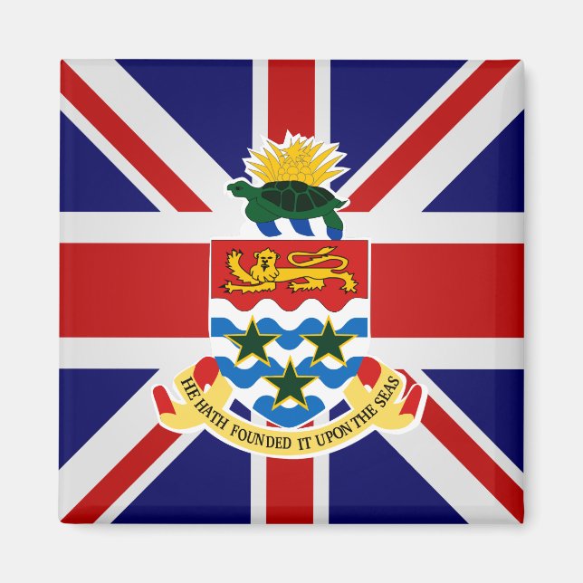 Íman Bandeira de alta qualidade das Ilhas Cayman (Frente)
