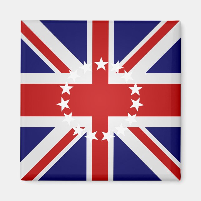 Íman Bandeira de Alta Qualidade das Ilhas Cook (Frente)