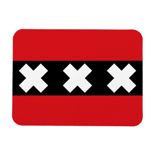 Íman Bandeira de Amesterdã (Horizontal)