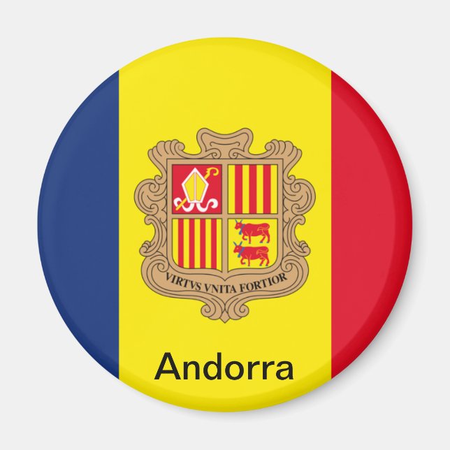 Íman Bandeira de Andorra (Frente)